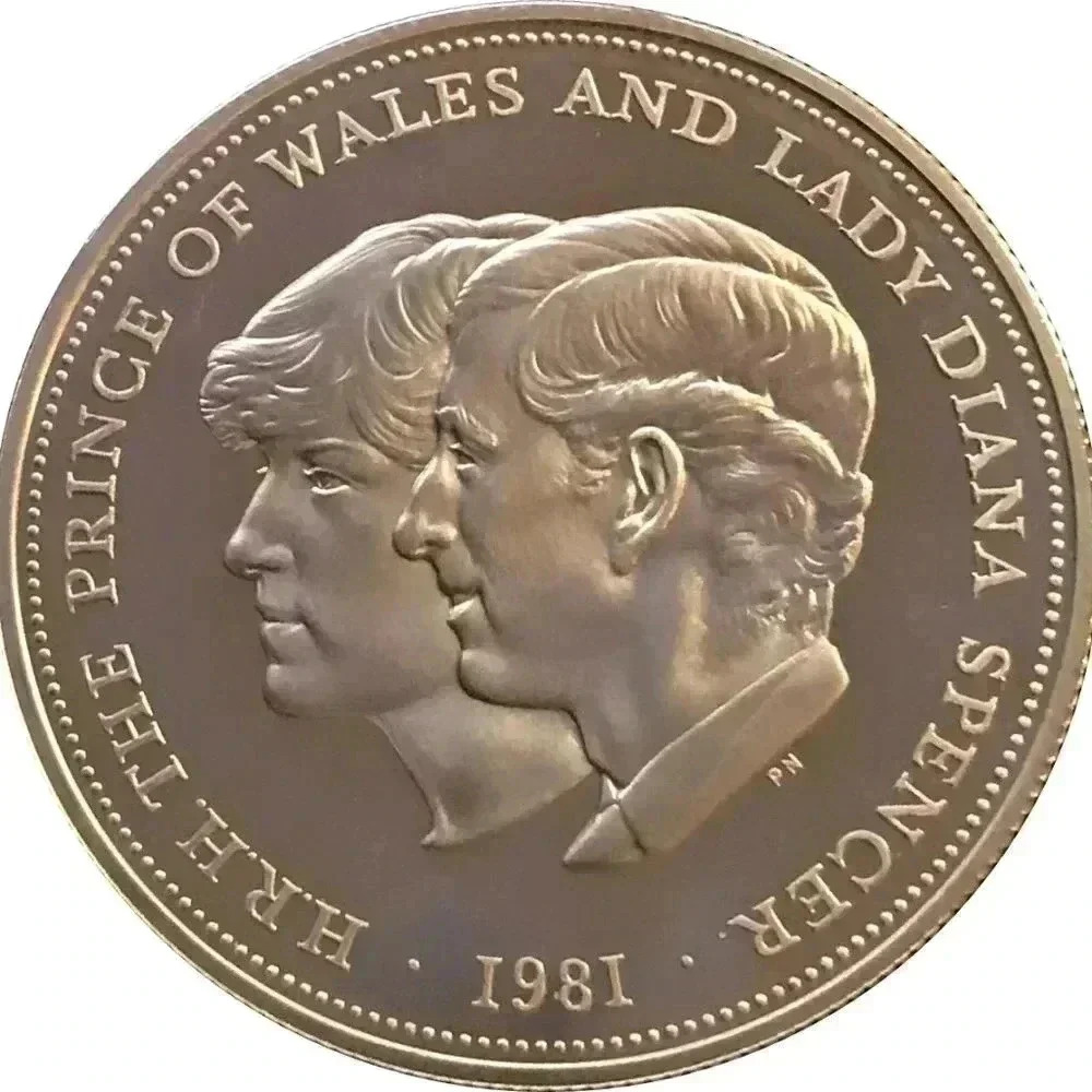 3/$15 The Prince of Wales and Lady Diana Spencer Commemorative Crown Coin 1981